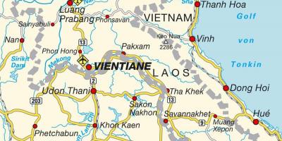 Luchthavens in laos kaart
